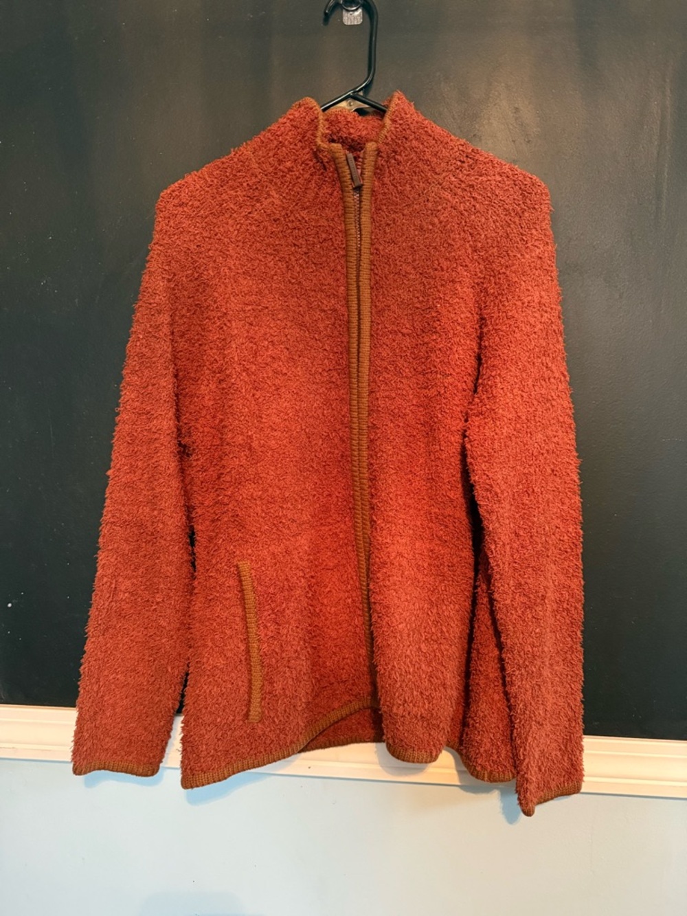 Rust Teddy Zip-Up Jacket - Women's Cozy Outerwear